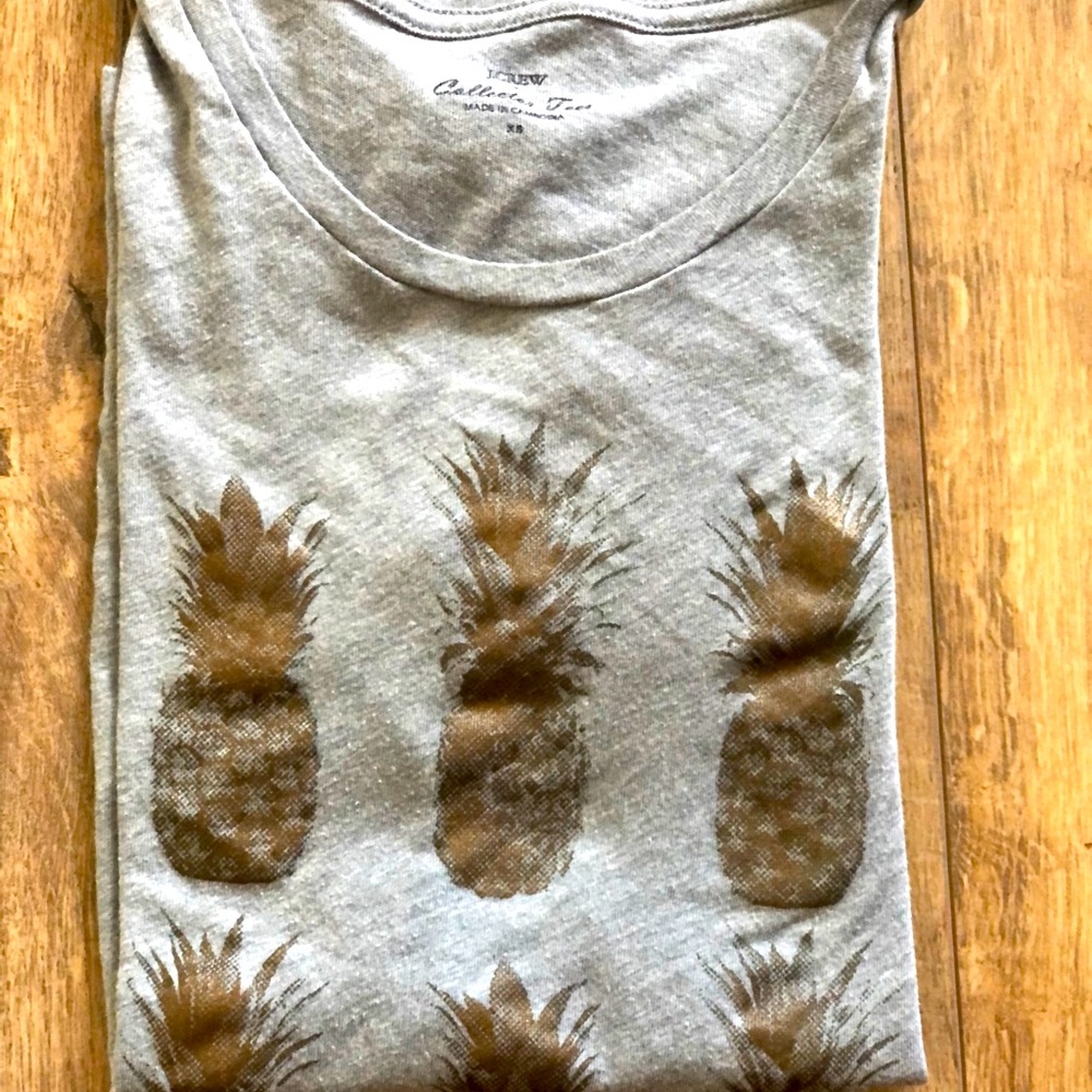 J crew collection pineapple tee
